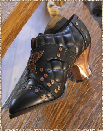 Steampunkschuhe schwarz